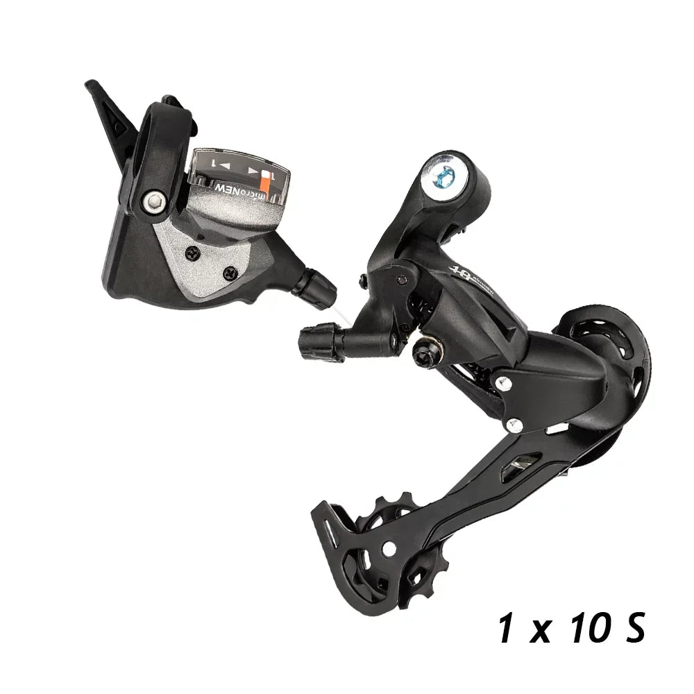 Nebublu 1x10 Speed  Derailleurs Shifter Groupset Bike Crankset 11-50T Cassette Flywheel 10 Speed Chain - Smooth and Precise Shifting for  Mountain Bike
