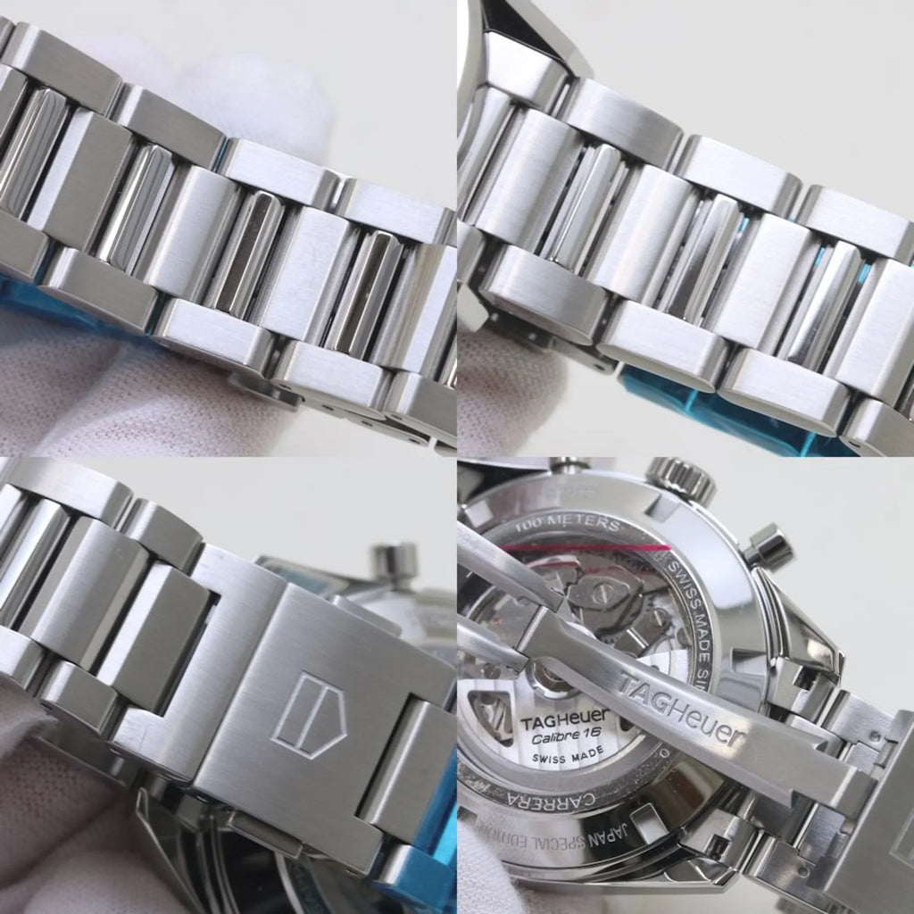 Pre-Owned   Carrera Chronograph Blue Edition . Stainless Steel Men's 39307 (Good)