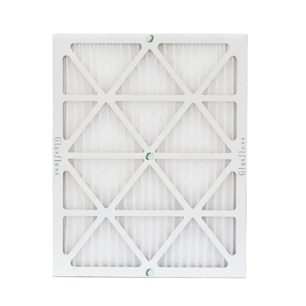 20x24x1  10 Pleated  Air Filters by Glasfloss. ( Quantity 5 ) Exact Size: 19-3/8 x 23-3/8 x 7/8
