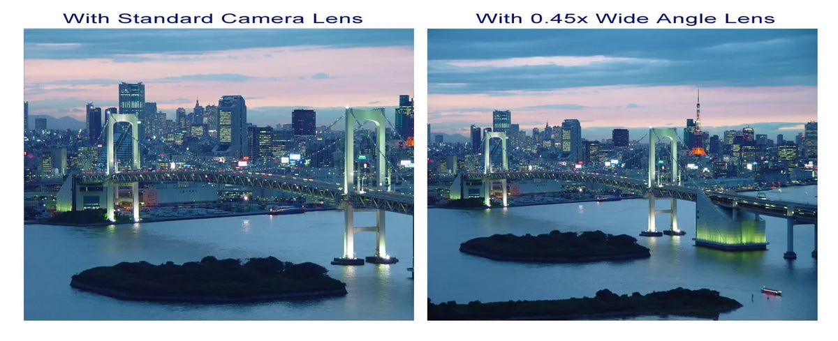 '- 0.45x Wide Angle Lens () Chrome Finish / Macro (Modification Style) Magnetic Type.