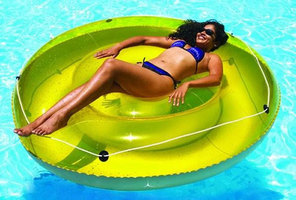 Swimline 9050 72" Swimming Pool Sun Tan Lounger Island Float Inflatables, 6-Pack