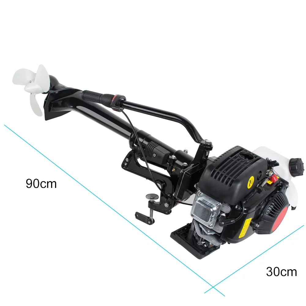 4 Stroke 3.6  Outboard Motor 55CC Boat Engine With Air Cooling System