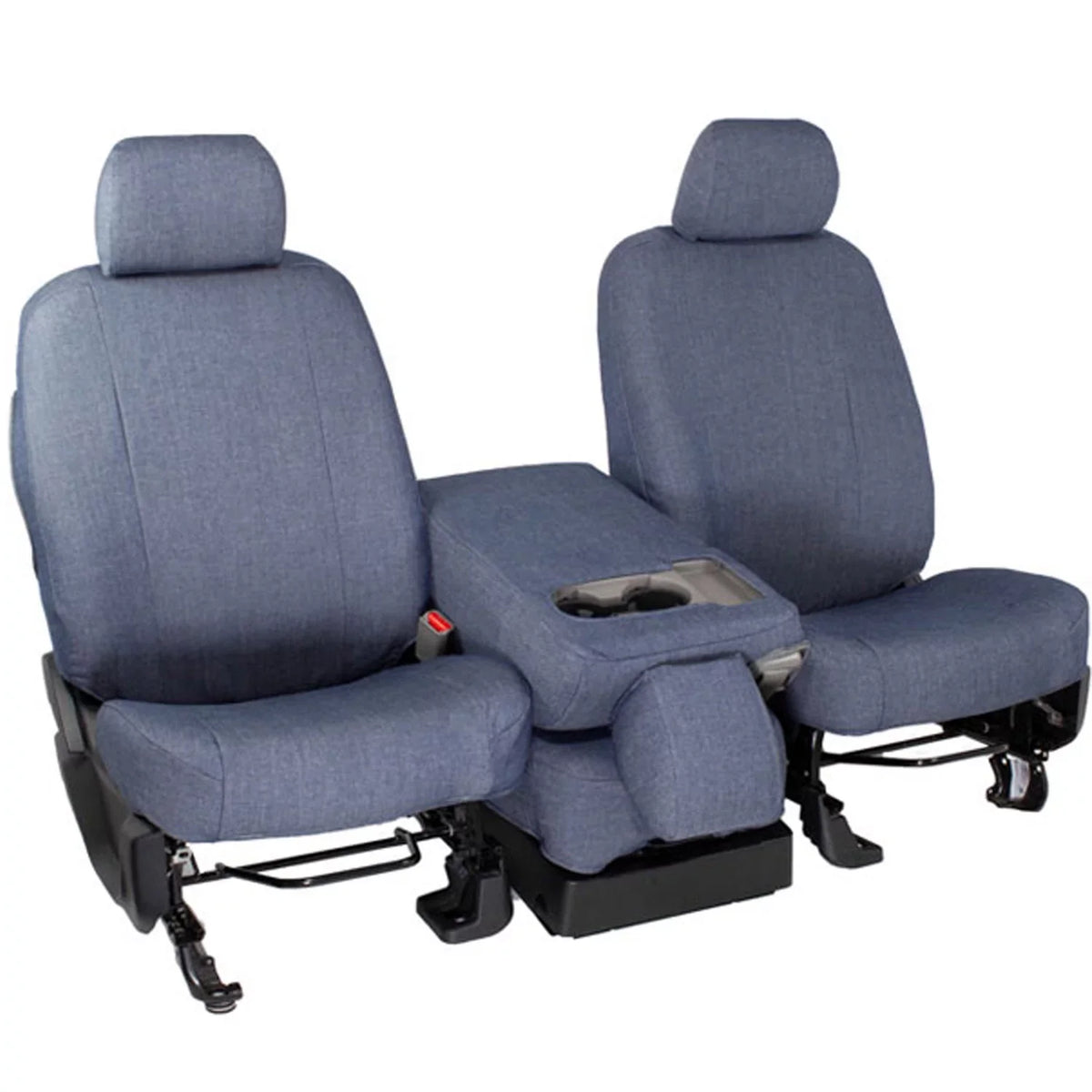 CalTrend Center Smart Denim Seat Covers for 2016-2019 Kia Sorento - -04DN Blue Insert and Trim