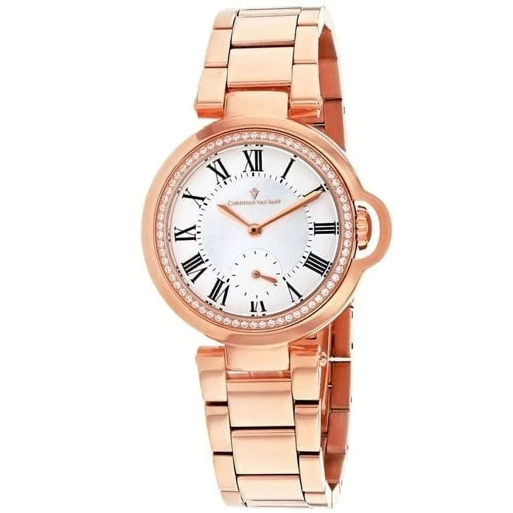 Christian Van Sant Women's Cybele White mother of pearl Dial Watch -