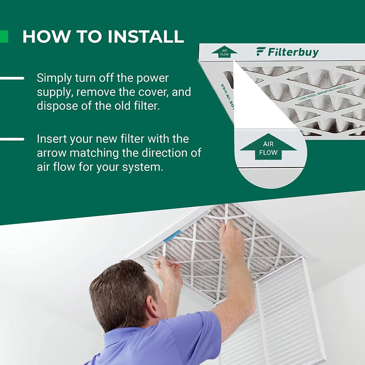 Filterbuy 20x32x2  13 Pleated   Furnace Air Filters (2-Pack)