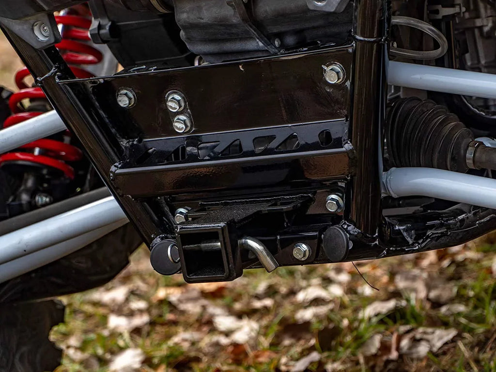 SuperATV Rear Receiver Hitch for 2020+ Kawasaki Teryx  1000|Includes Cotter Pin and Hitch Pin|Max Towing Capacity 1500 .|Fits Standard 2" Attachments|---02