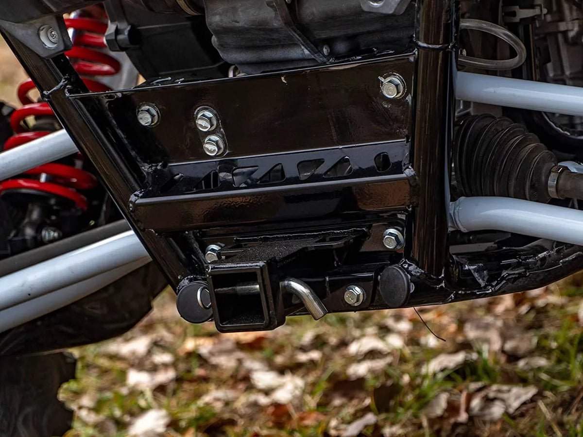 SuperATV Rear Receiver Hitch for 2020+ Kawasaki Teryx  1000|Includes Cotter Pin and Hitch Pin|Max Towing Capacity 1500 .|Fits Standard 2" Attachments|---02
