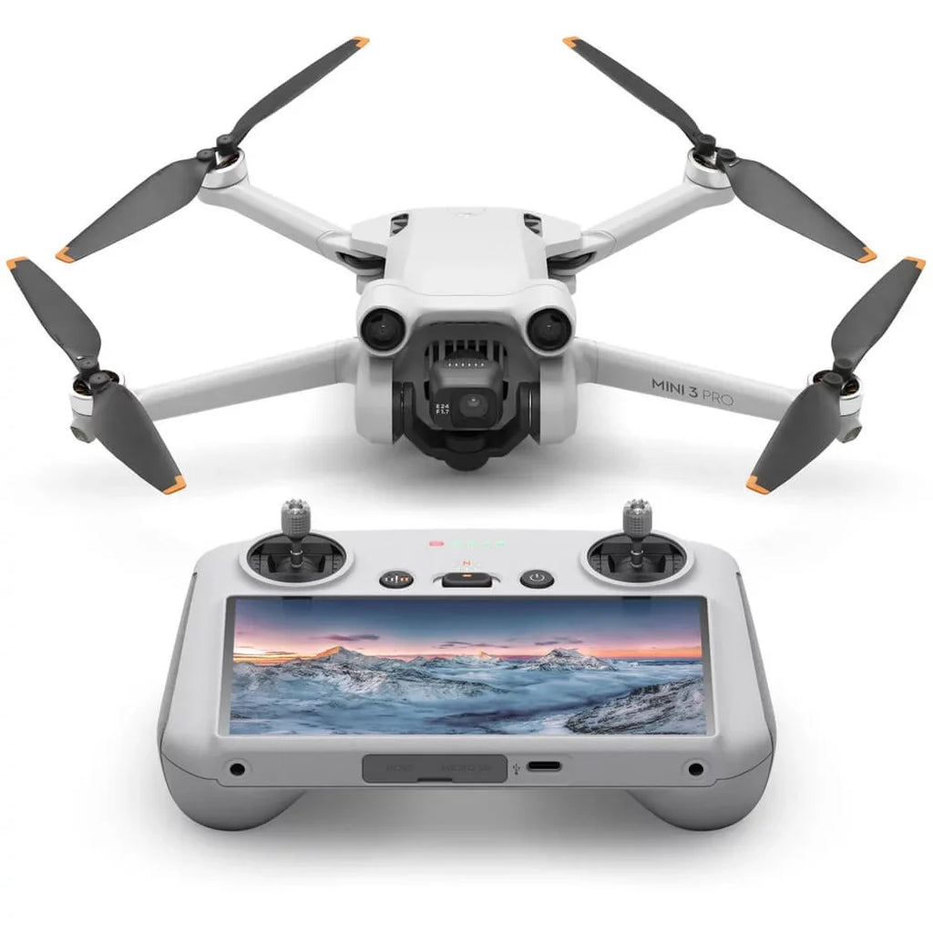 Mini 3 Pro Camera Drone Quadcopter +  Smart Remote Control (With Screen), 4K/60fps Video, 48MP Photo, 34min Flight Time, 3 Directional Obstacle Sensing Bundle w/ Deco Gear Backpack &Accessories