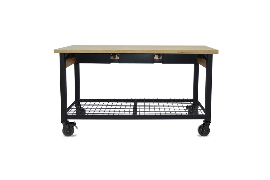 Rove 62" Industrial Metal & Wood Workbench