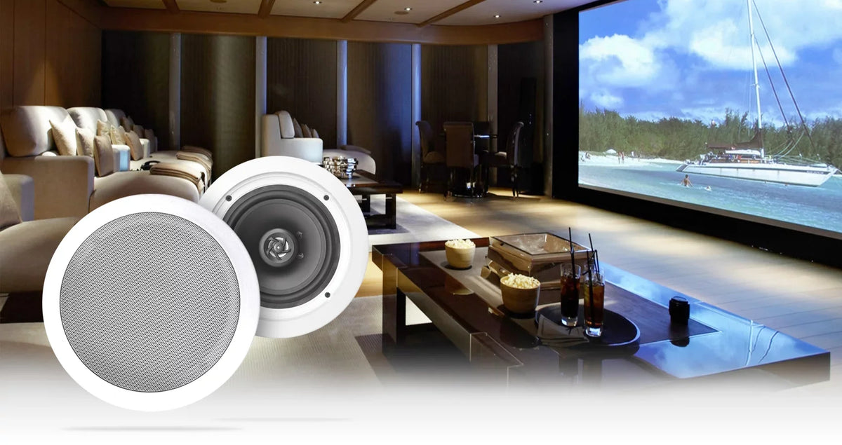 Rockville  Tube Amp/Home Theater Receiver+(8) 6.5" White Ceiling Speakers