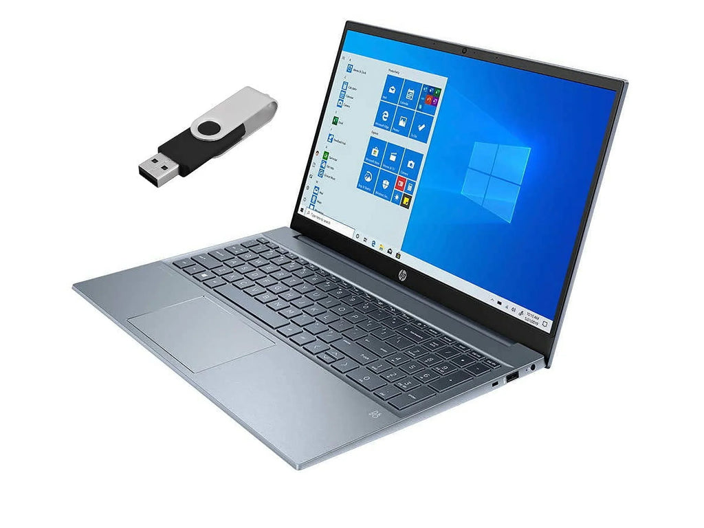 2021  Pavilion 15.6"  Business Laptop 11th Gen 4-Core Intel i7-1165G7 16GB  512GB NVMe  Intel Iris Xe Graphics  Webcam Bluetooth Backlit Keyboard Windows 10 Pro w/ Ontrend 32GB