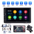 Double 2 Din Car Stereo Radio  Player, 7 Inch  Touch Screen Bluetooth Car Video Player 1080P with Backup Reversing Camera