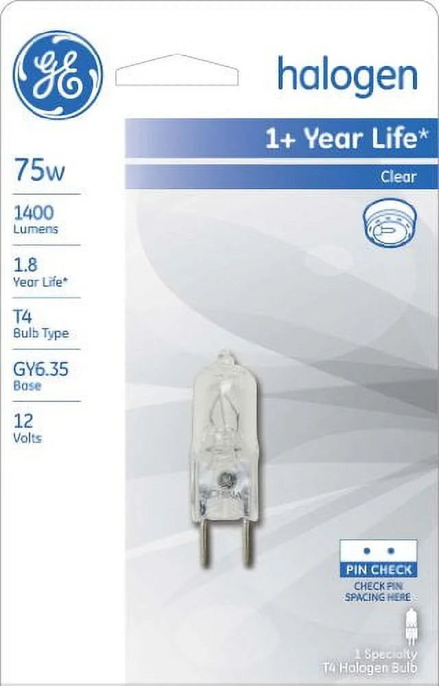 19377  Quartz Halogen Lamp, 75 Watt - Quantity 5