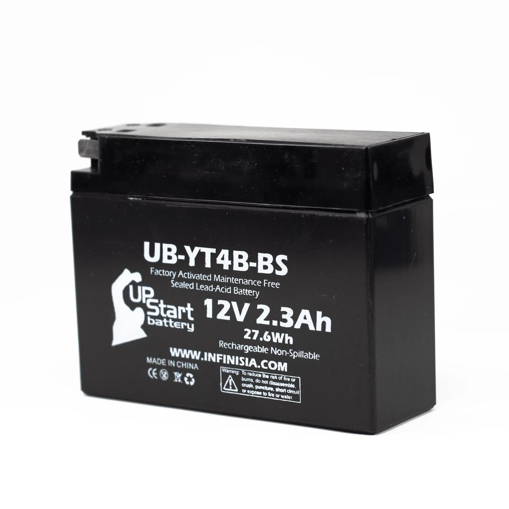 5-Pack UpStart Battery Replacement for 2001 Yamaha  400CC Factory Activated, Maintenance Free, Motorcycle Battery - 12V, 2.3Ah, --