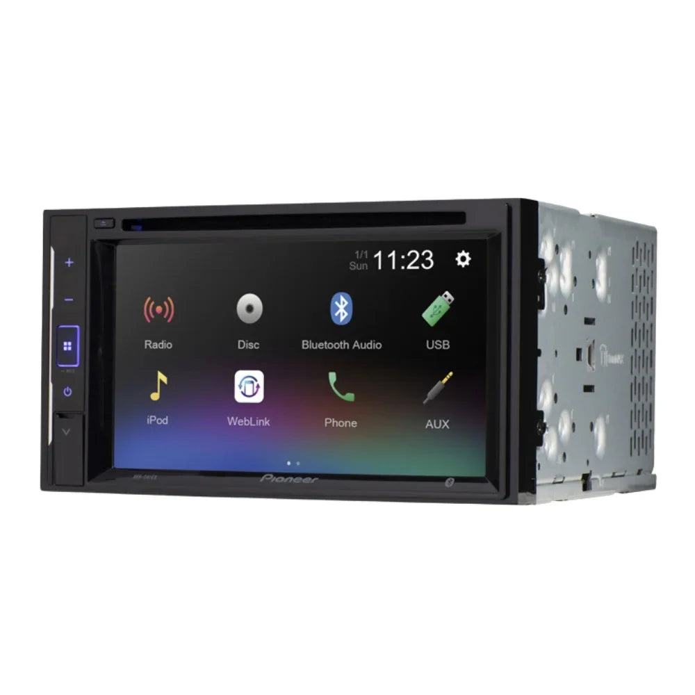 Bundle with Pioneer Multimedia  Car Stereo and Installation Kit - for 2004-2008 Ford -150 /Bluetooth Touchscreen Radio - Backup Camera, Double Din Mounting Kit