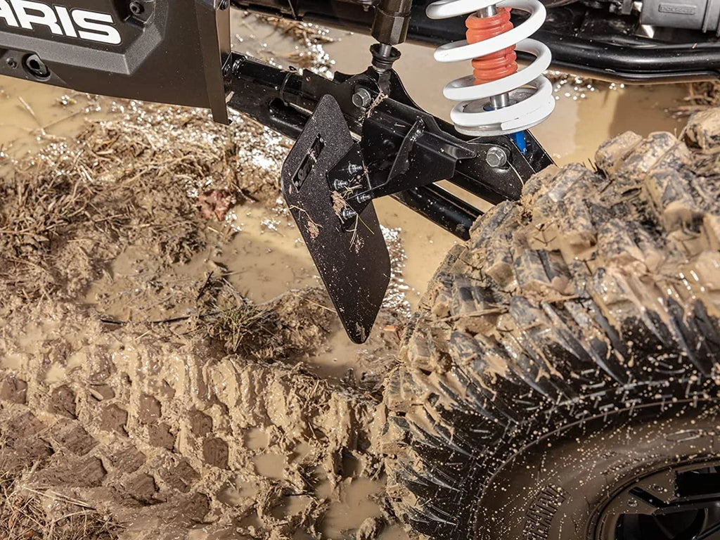 SuperATV Mud Flaps for 2018+ Polaris   Turbo   2019+   4 Turbo / Turbo  Velocity/ 4 Turbo  Velocity  8 x 10 7/8 Mud Flaps  Flexible and Lightweight   Made!