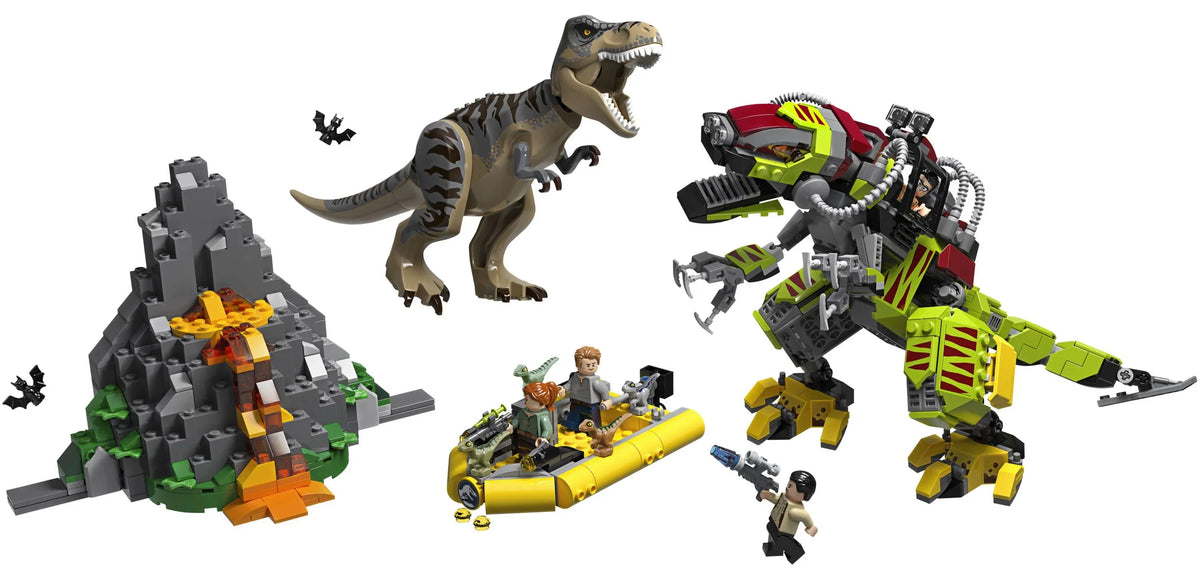 Jurassic World . rex vs Dino-Mech Battle 75938 Dinosaur Building Toy (716 Pieces)