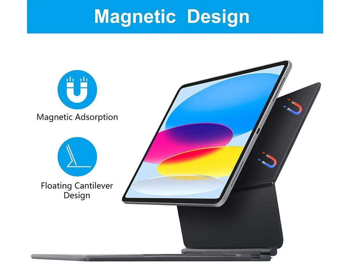 Magic Keyboard for iPad Pro 11 inch 2022 2021 2020 2018 4th 3rd 2nd 1st Gen iPad Air 5 2022 Air 4 10.9 2020 Backlit Trackpad Keyboard Magnetic Stand Cover