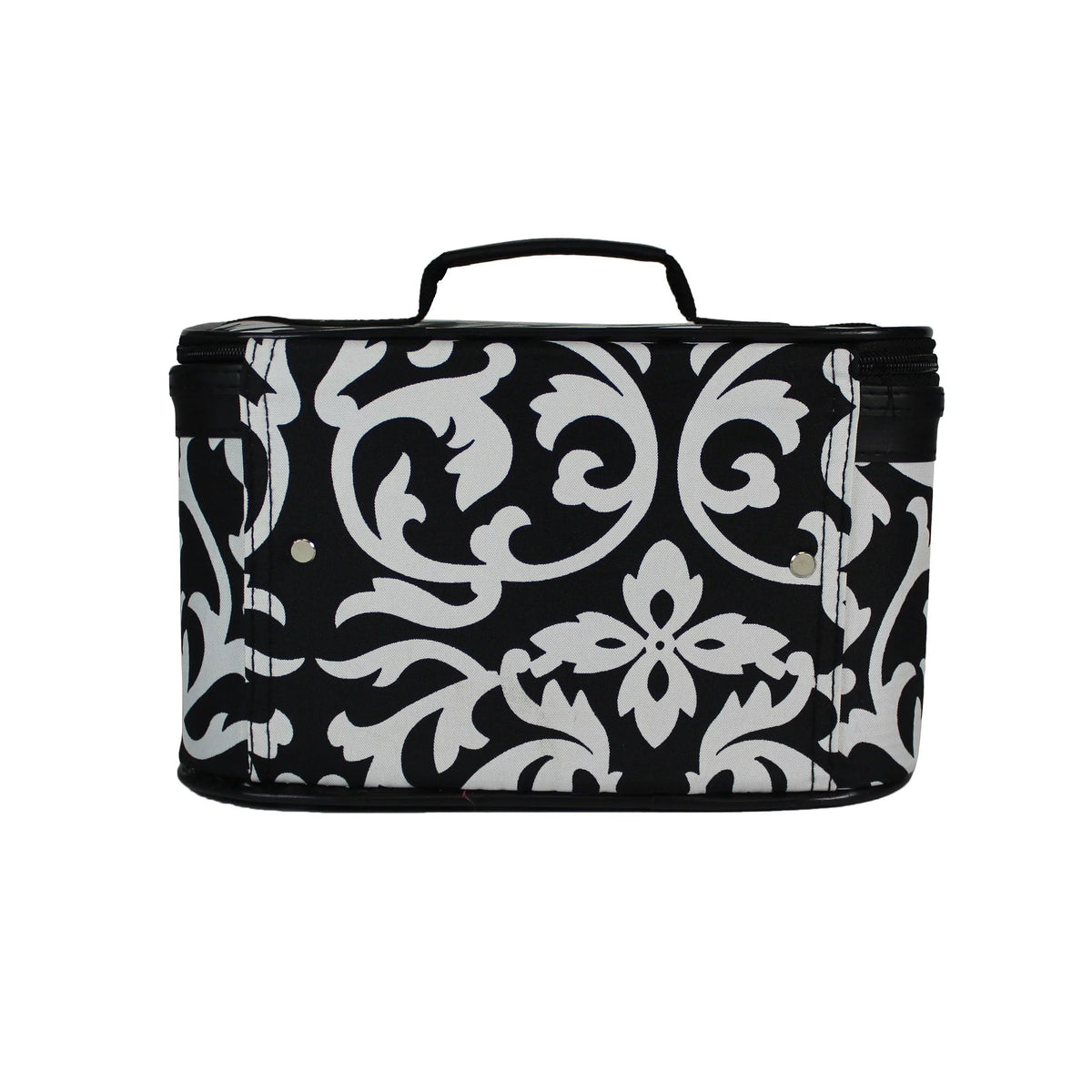 World Traveler 2-Piece Cosmetic Case Set - Pink Trim Damask