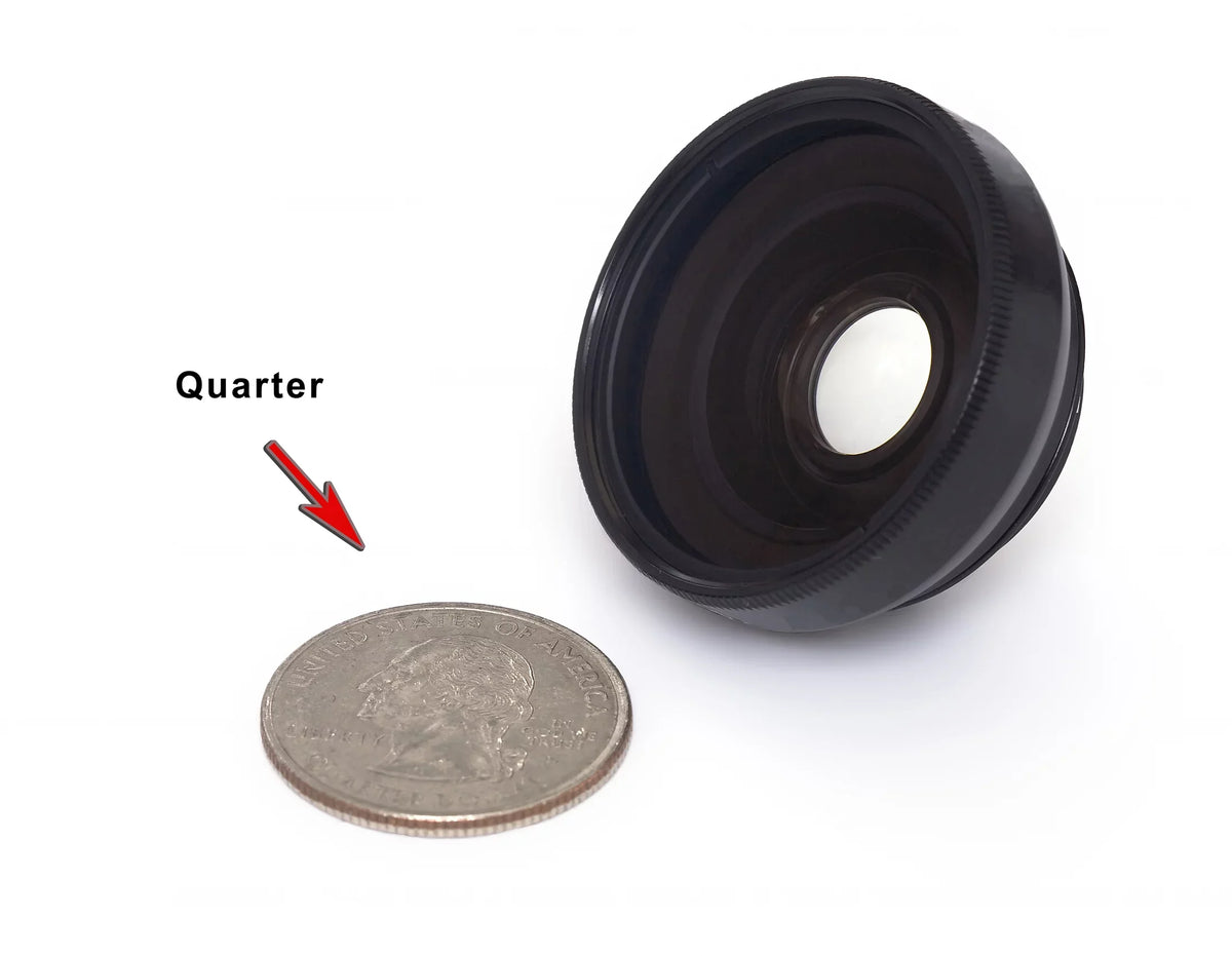 '- 0.45x Wide Angle Lens () Chrome Finish / Macro (Modification Style) Magnetic Type.