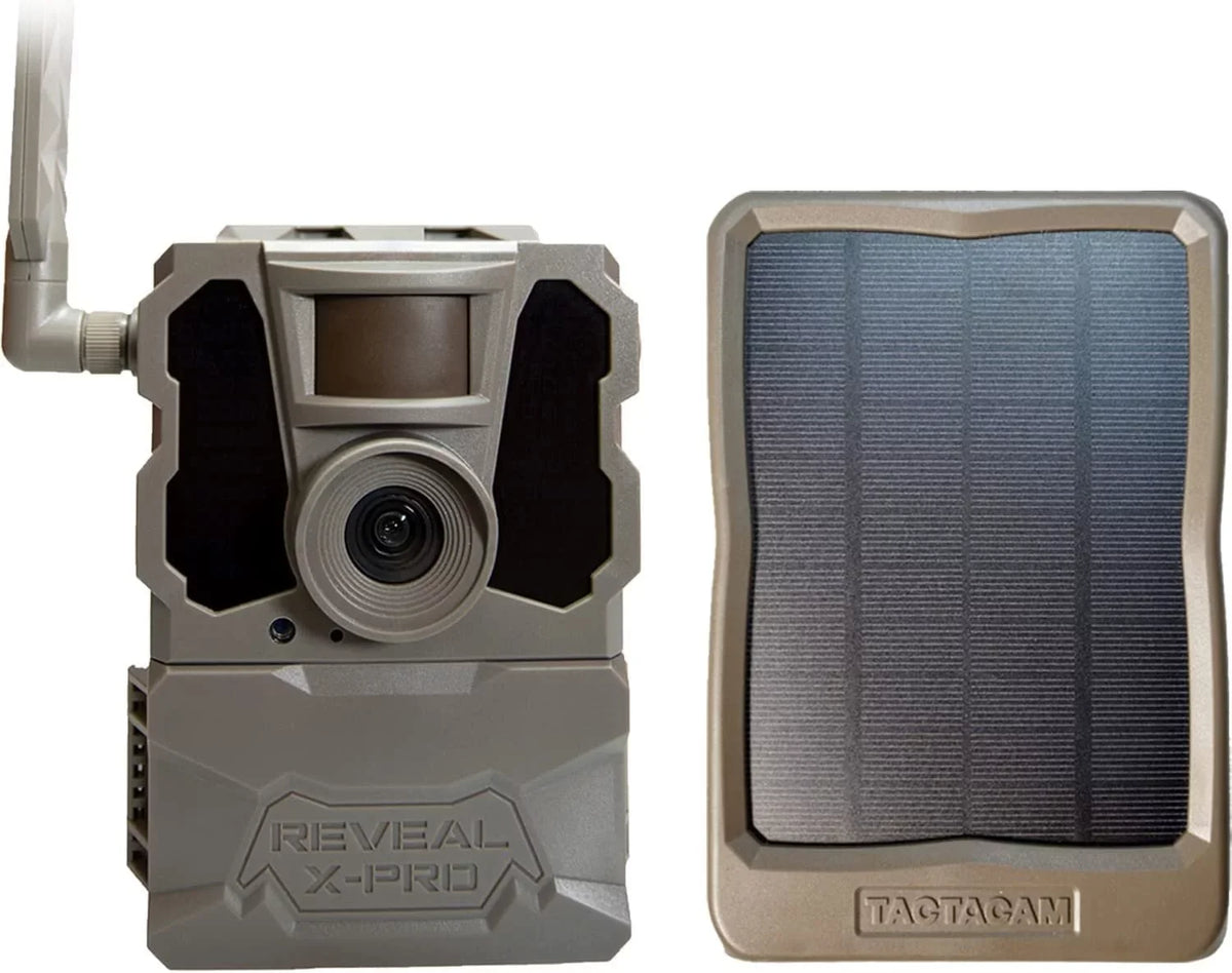 Reveal   Cellular Trail Camera, Verizon and &,  Glow, Integrated  Tracking, Built in  Screen,  Photo and  Video - + Solar Panel