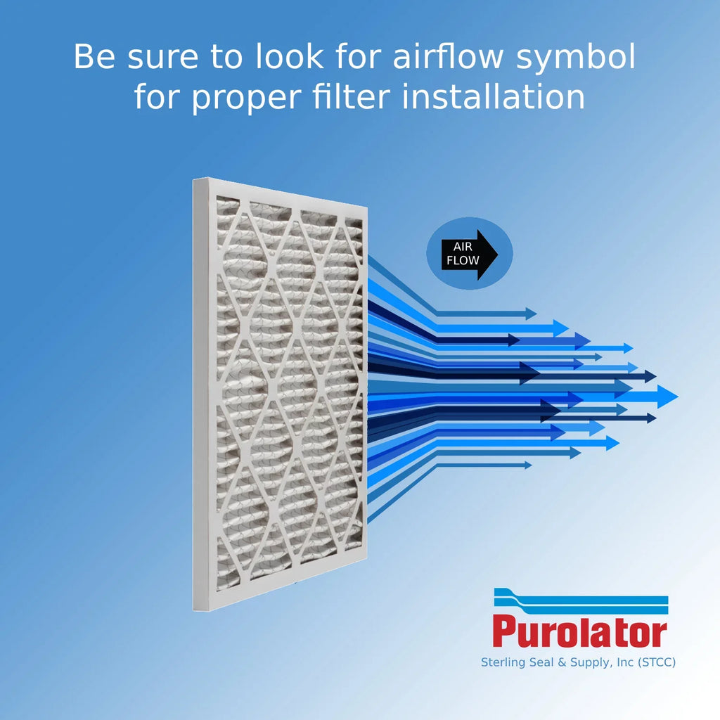 16x25x1, Purolator / Air Guard Hi- 40 Extended Surface Pleated Air Filter, ,  8, (6-pack)