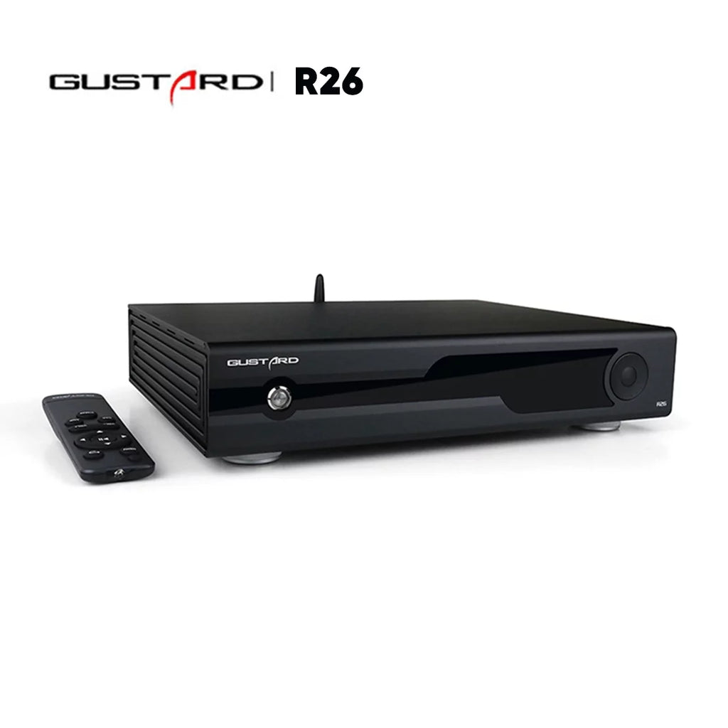 Gustard  Discrete     Clock Dual Native  Decoder  Balanced   with Remote Control (Black）