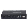 Anself - 5.1 Audio Gear Digital Sound Decoder Audio Converter 3.5mm Audio Output Replacement for Dolby Digital -3 Plug