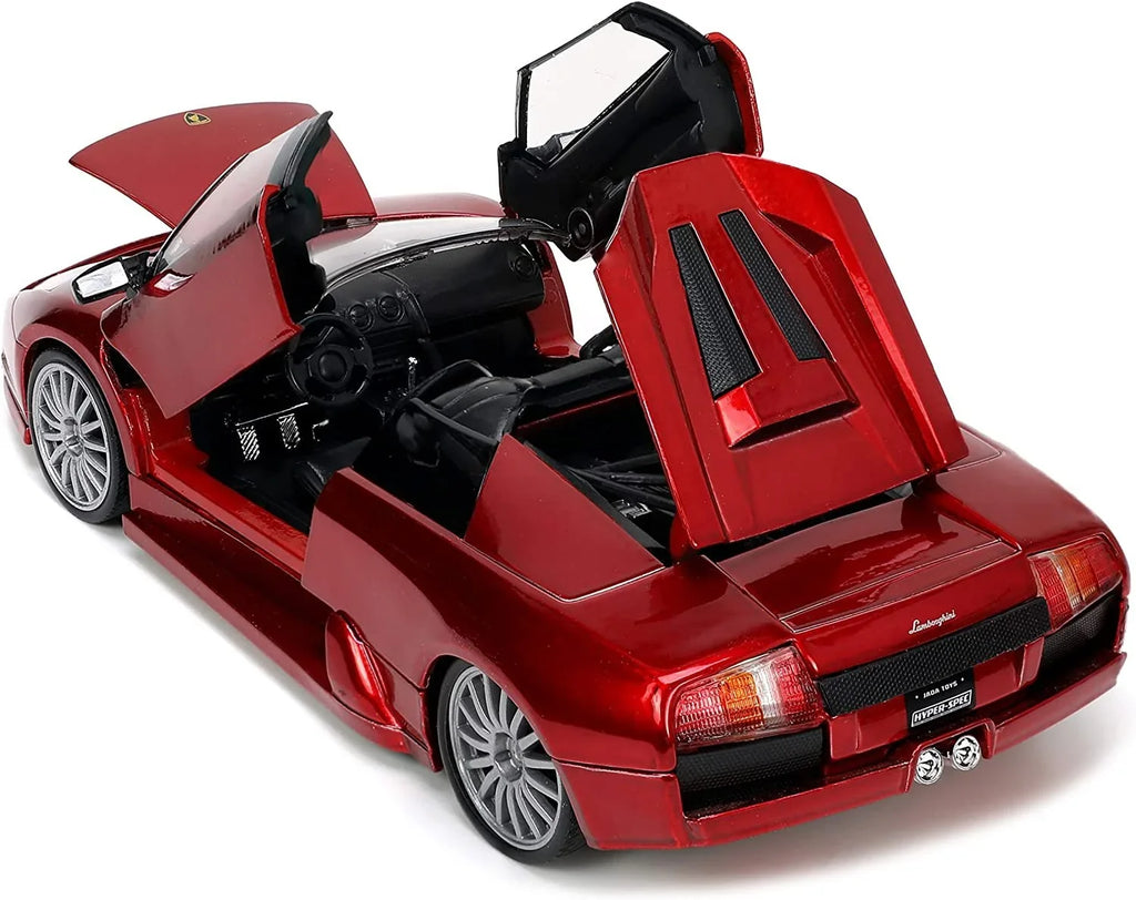 Lamborghini Murcielago Roadster Red Metallic "Hyper-Spec" Series 1/24 Diecast Model Car by Jada
