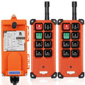 Crane Wireless Remote Control Switch  12V 8 Buttons Industrial Electric Lift Hoist Radio Crane Overhead Tower Bridge Crane Winch 2 Transmitter + 1 Receiver