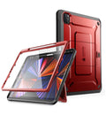 Unicorn Beetle Pro Series Case for iPad Pro 12.9 Inch (2021 / 2020), Support Apple Pencil Charging with Built-in Screen Protector Full-Body Rugged Kickstand Protective Case (Ruddy)
