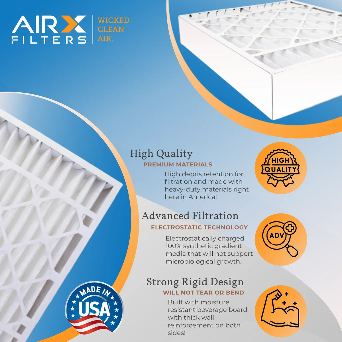 16x28x6 Air Filter  8 Comparable to  700 &  5 Compatible with Aprilaire 401 Premium  Made 16x28x6 Furnace Filter 1 Single Filter by     .