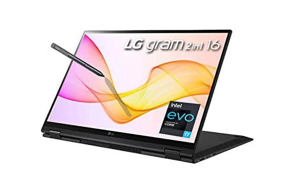 Gram 16" 2-in-1 Laptop 2022 | Full Day Battery |   Touchscreen | Intel  Platform i7-1165G7 | 16GB  512GB NVMe  | Iris Xe Graphics Backlit  WiFi 6 | Win 10 Pro | Pen