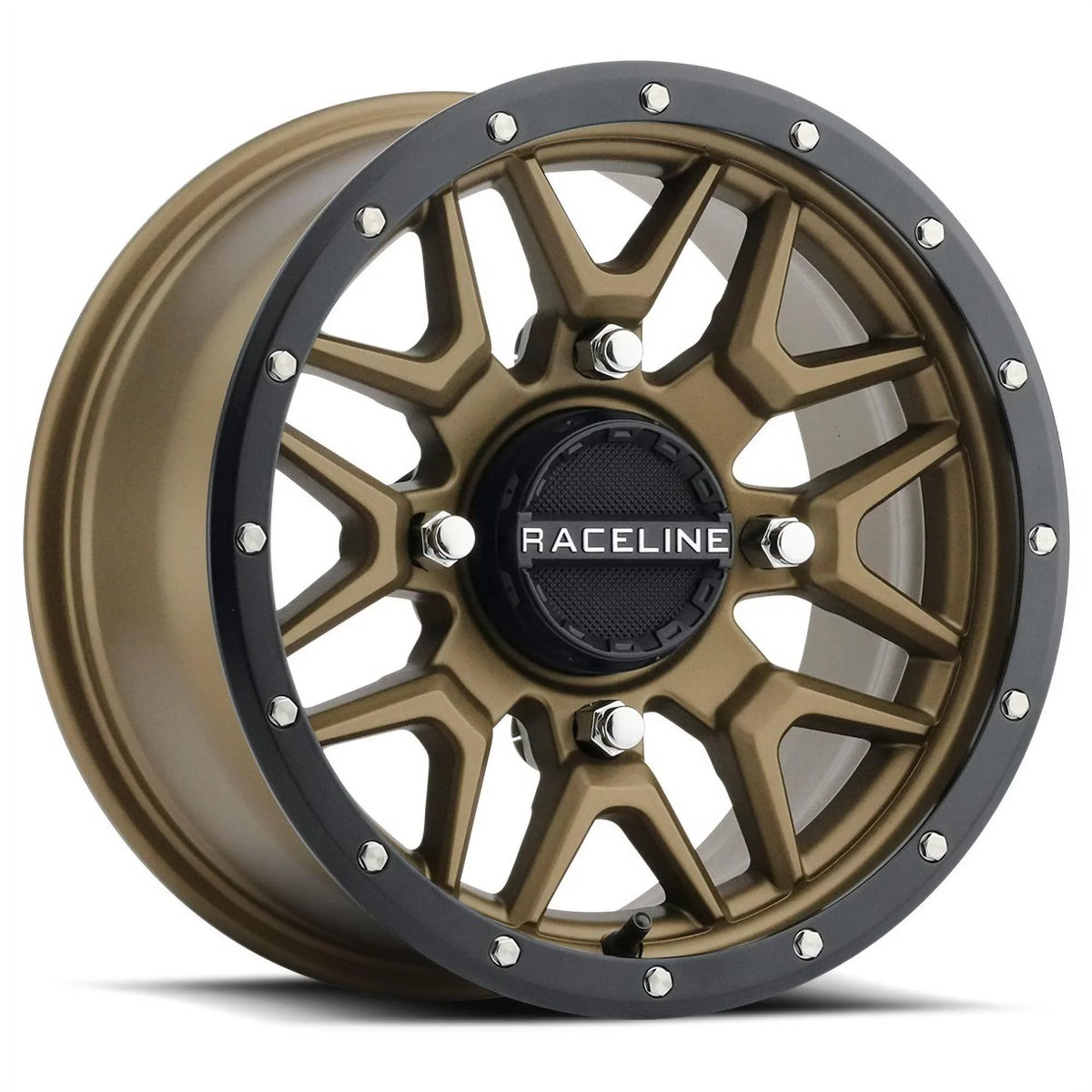 Raceline Krank 14" Bronze Wheels 28" Reptile Tires Kawasaki Mule Pro