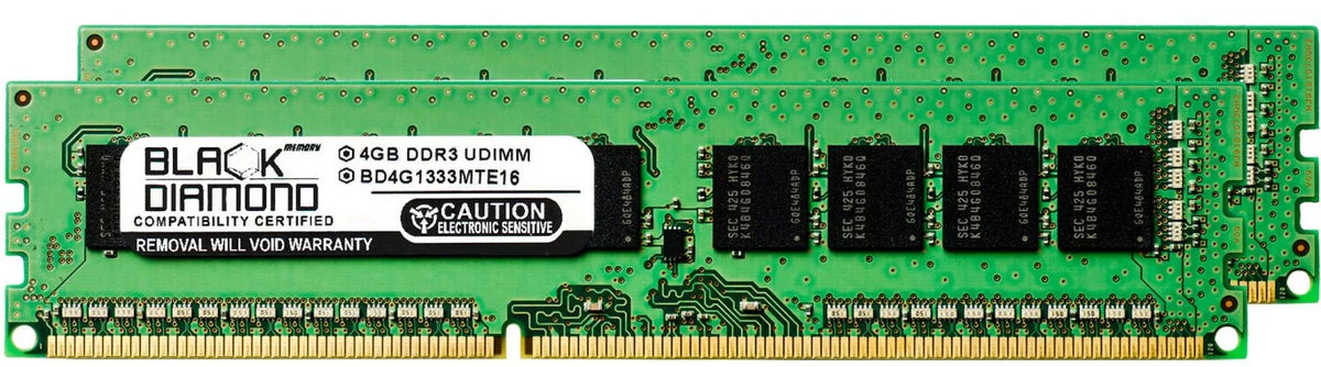 8GB 2X4GB  Memory for SuperMicro SuperServer 5000 5016I-   240pin -10600 1333MHz Black Diamond Memory Module Upgrade