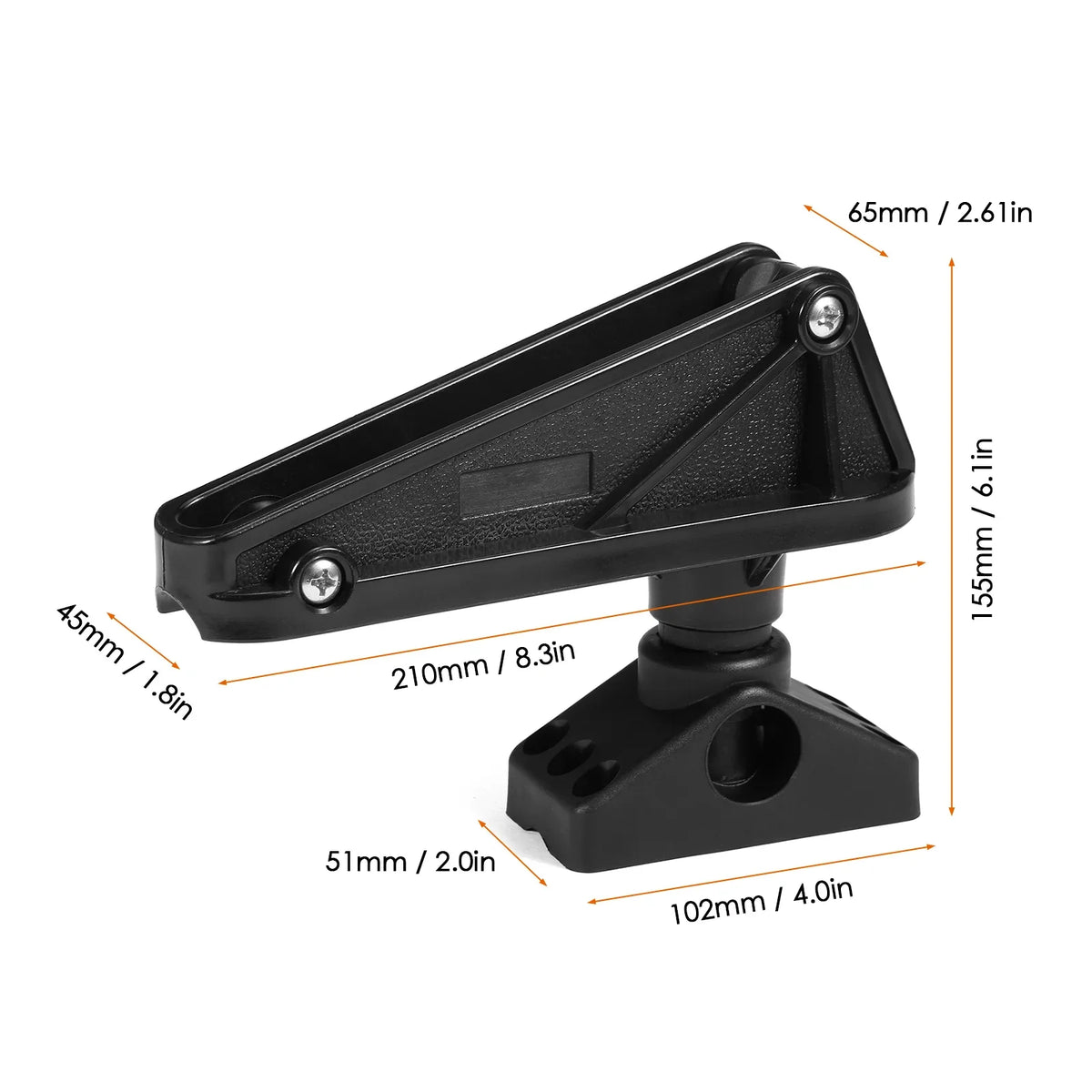 Portable Anchor Lock with Release System Side Deck Mount for Kayaks Canoe Small Boat Fishing