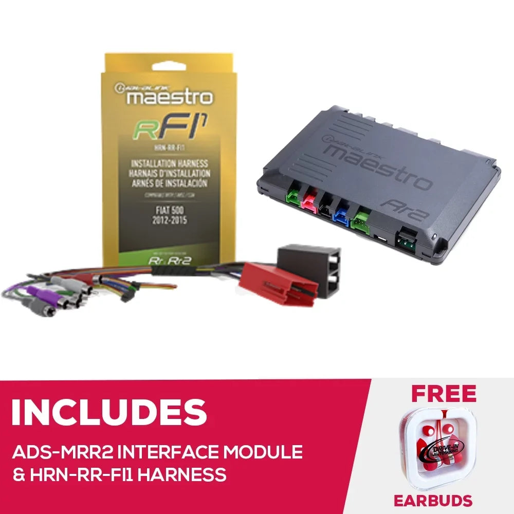 New Maestro - Interface Module and -- Adapter For 2012-15 Fiat 500