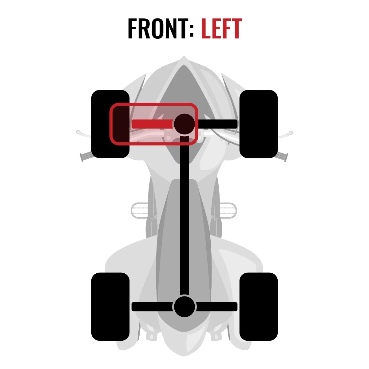 Sixity  Front Left Axle fit with Can-Am Maverick 1000 2015 -   4X4