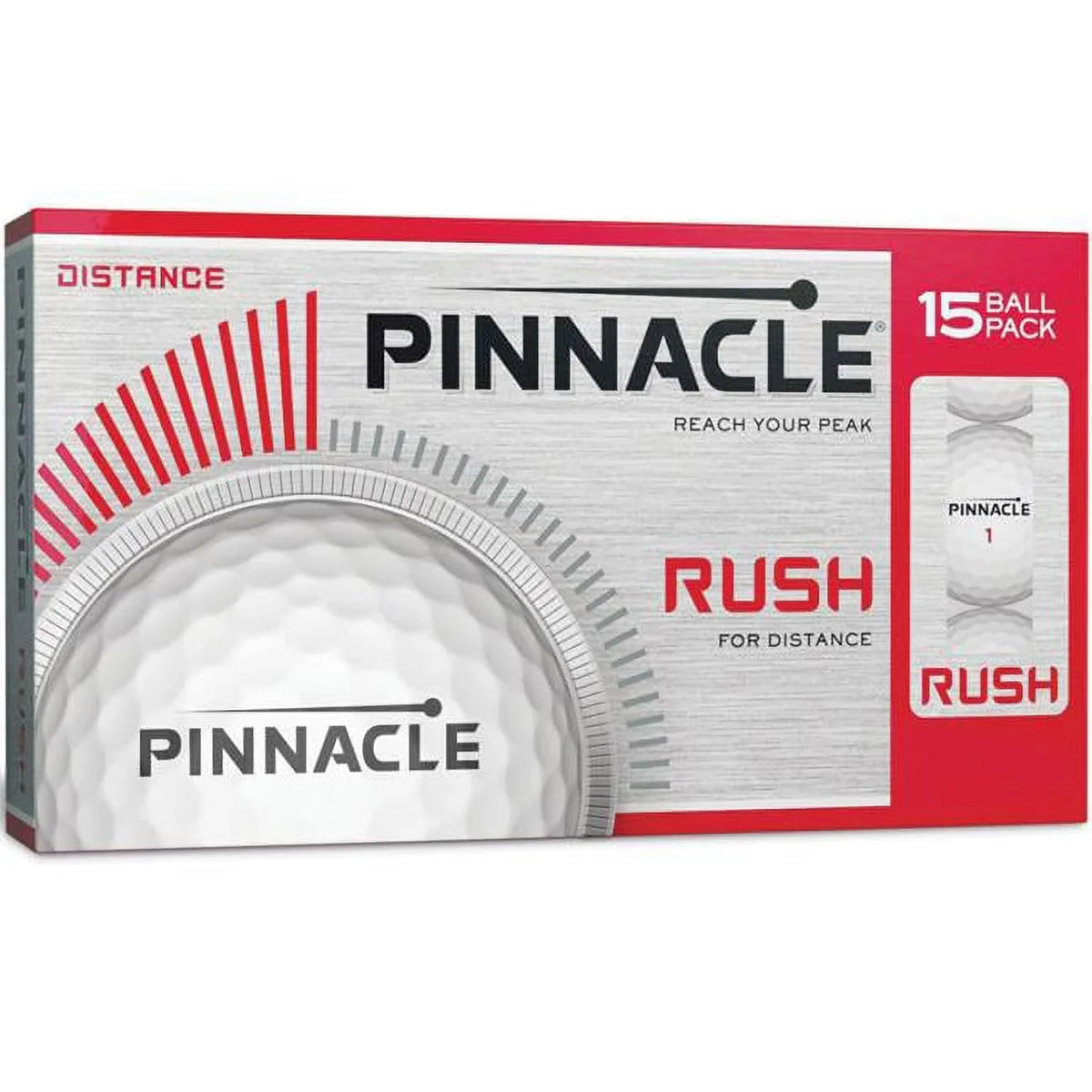 Pinnacle  Rush Golf White Balls - Pack of 15