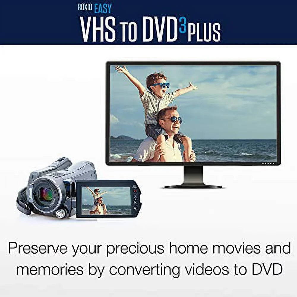 Roxio Easy  to  3 Plus | , Hi8,  Video to  or Digital Converter | 2 Bonus DVDs