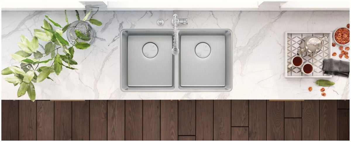 Ruvati   31 in. Undermount 50-50 Double Bowl 16 Gauge Stainless Steel Kitchen Sink