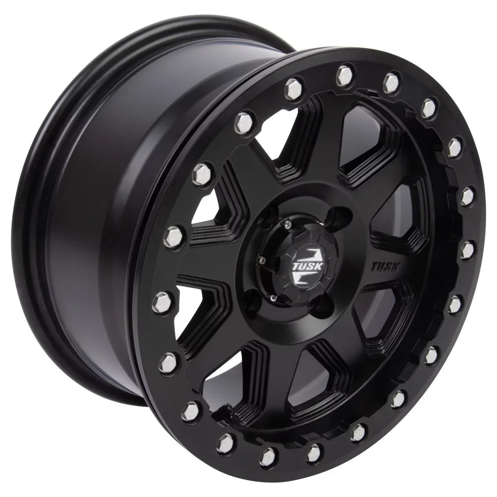 4/156 Tusk Uinta Beadlock Wheel 14x7 4.0 + 3.0 Matte Black For  Wolverine  2 1000 Sport 2022