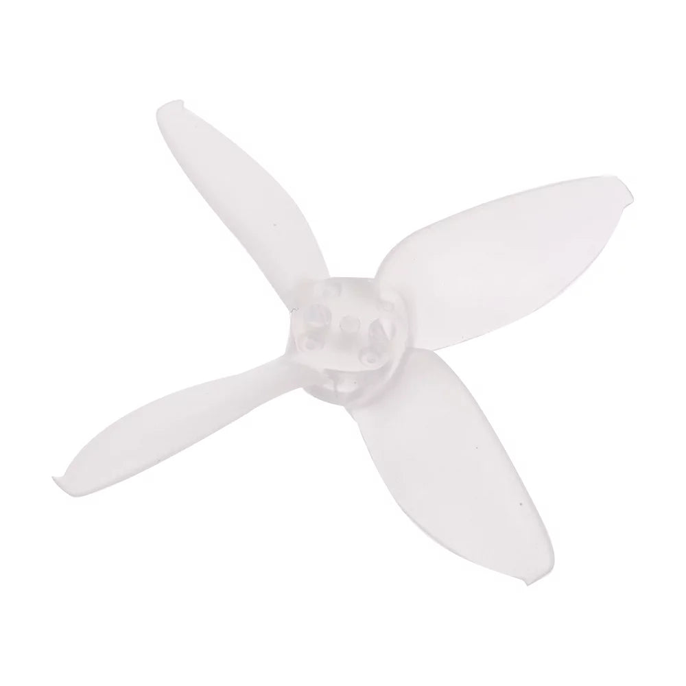 12 Pairs   Micro 2 Inch 4-blade Transparent Propellers   for 1106 1104 Motor  Racing Drone