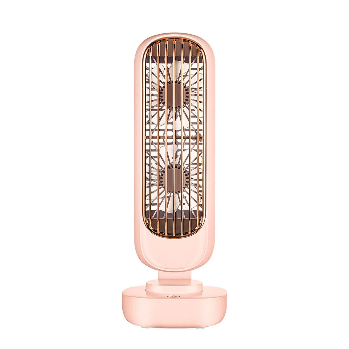 Anself Small Desk Tower Fan 3 Speed Portable  Mini Cooling Tower Fan Dual Air Circulation Standing Fan for Home Office Desktop Bedroom