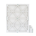 20x24x1  10 Pleated  Air Filters by Glasfloss. ( Quantity 5 ) Exact Size: 19-3/8 x 23-3/8 x 7/8