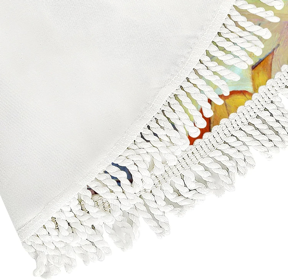 Wellsay Christmas Tree Skirt Fishing Boats Sea Landscape with Tassel 30 inch, Xmas Tree Decorations Farmhouse for All Season Holidays Wedding Party Slim Tree Mat Decor Ornaments