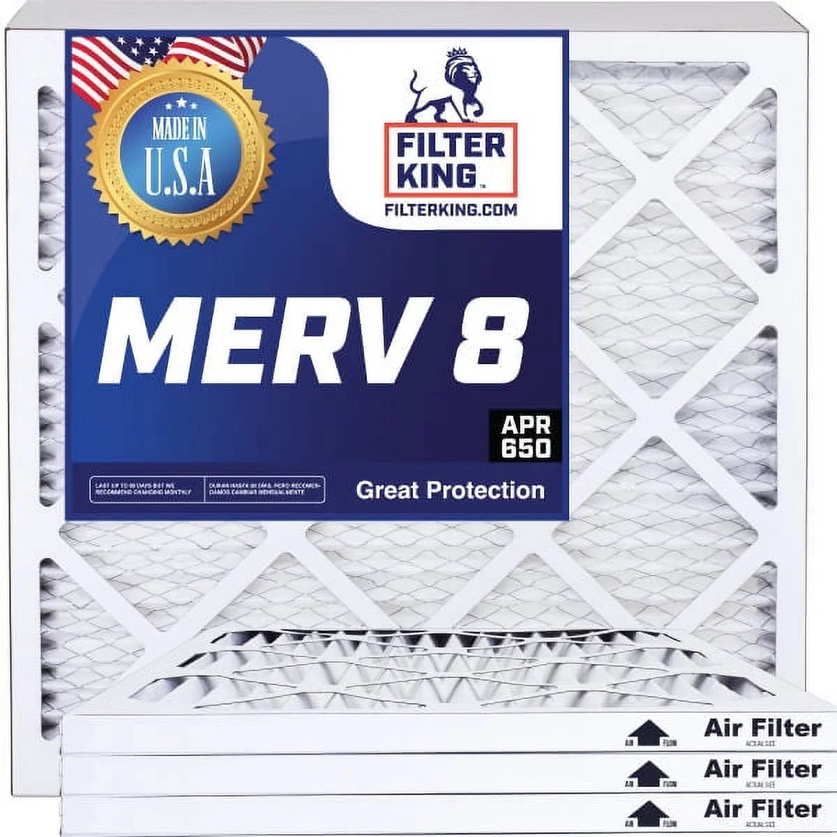 Filter King 9x49.5x1a Air Filter | 4- |  8  Pleated / Furnace Filters |    | Actual Size: 9 x 49.5 x .75"