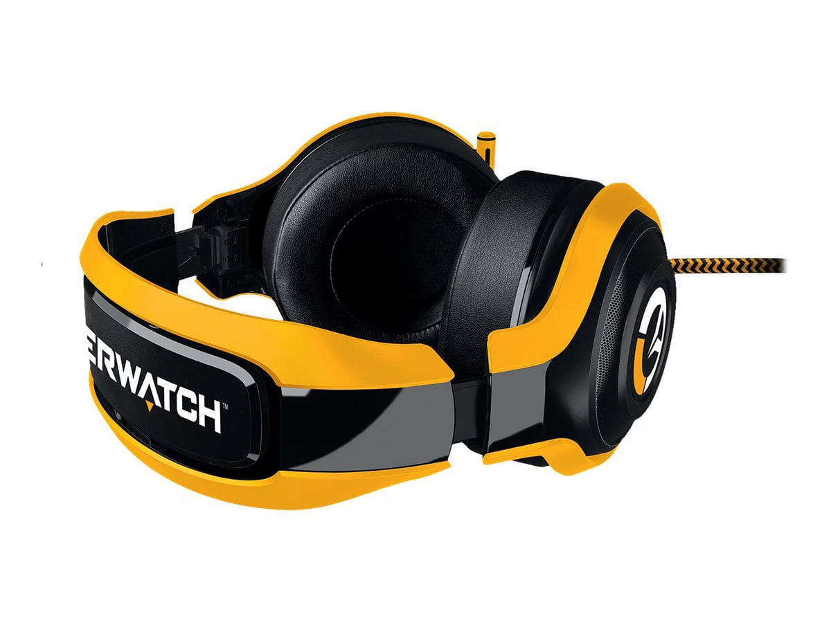 Razer Overwatch ManO'War Tournament Edition: In-Line Audio Control - Unidirectional Retractable Mic - Rotating Ear Cups - Gaming Headset Works with , , Xbox One, Switch, & Mobile Devices