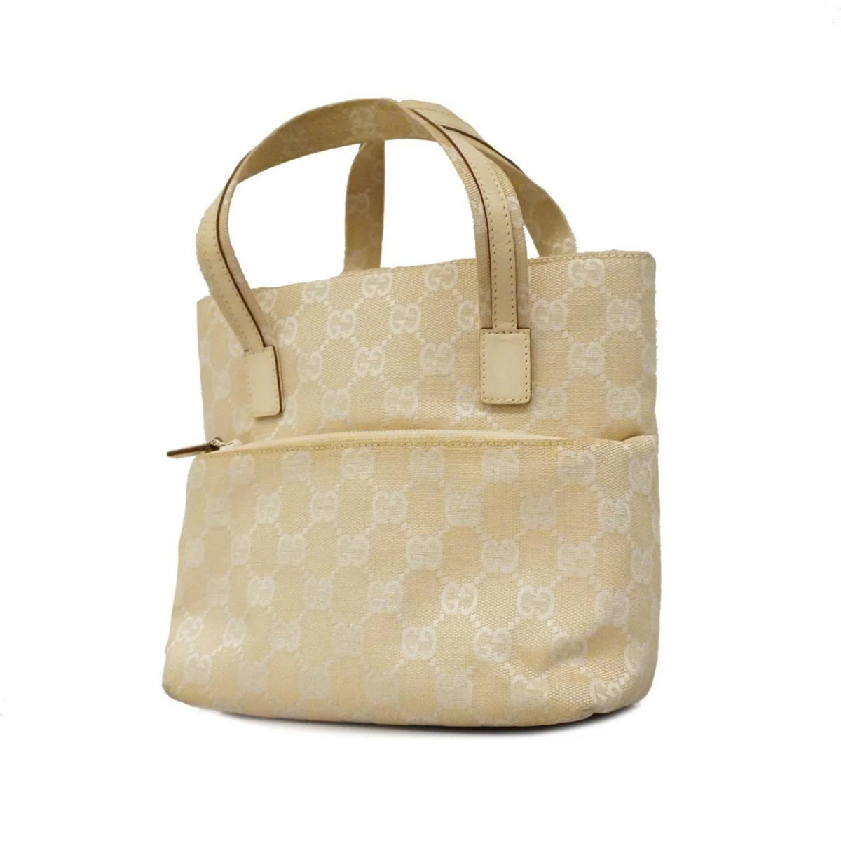 Pre-Owned Gucci Handbag  Canvas 002 1079 Leather Ivory Women's (Good)