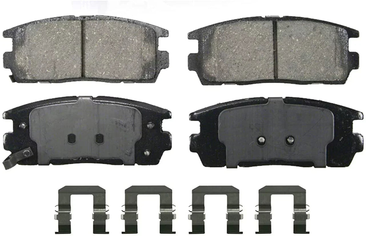 Detroit Axle - Brake Pads for Chevrolet Captiva Sport Equinox Pontiac Torrent Saturn Vue Suzuki -7, 4 Front and Rear Ceramic Brake Pads Replacement Fits select: 2008-2009